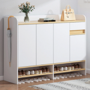 Tủ giày hiện đại trắng sang trọng